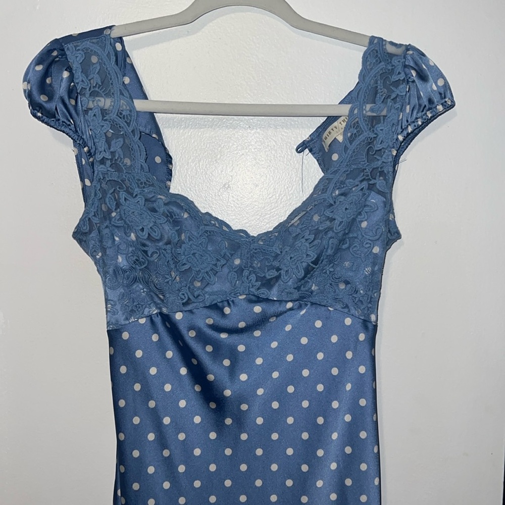 Thirty Thirty LA - lace sweetheart poka dot viral dress